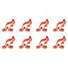 8PK R&M Kangaroo Cookie Cutter Polyresin Coated Steel 8cm - Orange
