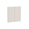 Kaboodle 600mm Cremasala V-Groove Rangehood Doors - 2 Pack