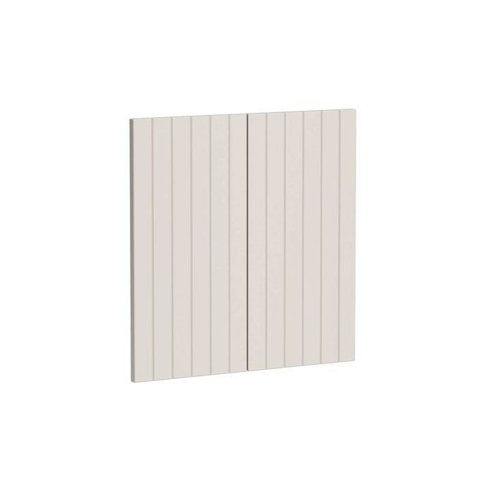 Kaboodle 600mm Cremasala V-Groove Rangehood Doors - 2 Pack