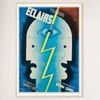 Galrie Theatre Eclairs 1929 Vintage Art Deco Poster by Jean Carlu - Art Decor Wall Art, Wood Frame, A3 30 x 42cm (12 x 16inch)