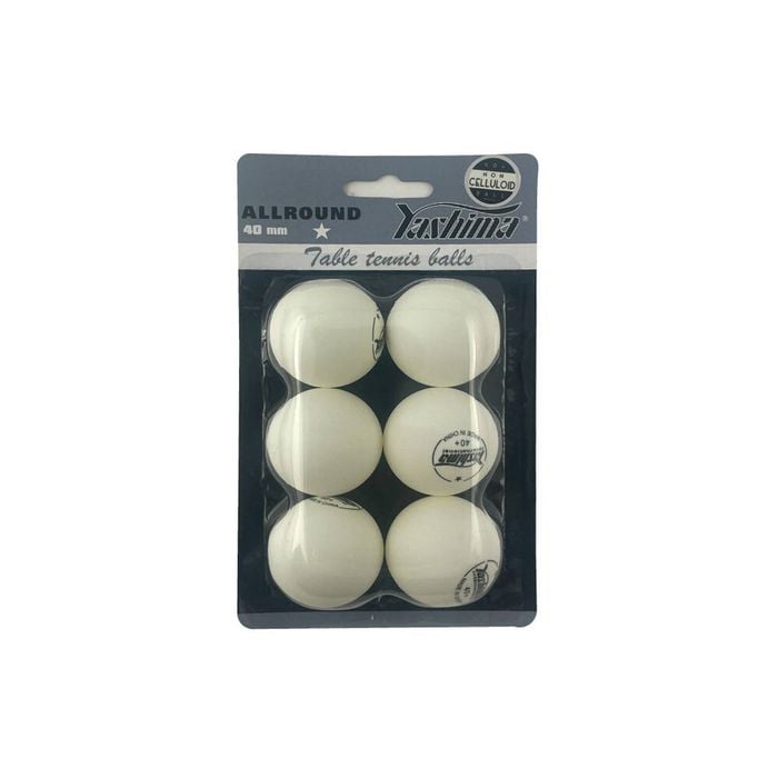 Yashima 1 Star Non-Celuloid Table Tennis Balls - White