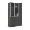 ModernHome MATEES 3Doors Display Cabinet 120cm(W)x40cm(D)x200cm(H) - Grey/ Brown