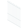 ProtectorAl 350 - 1200 x 1800mm Pearl White Raked 16-30º Loop And Spear Top Pool Fence Panel