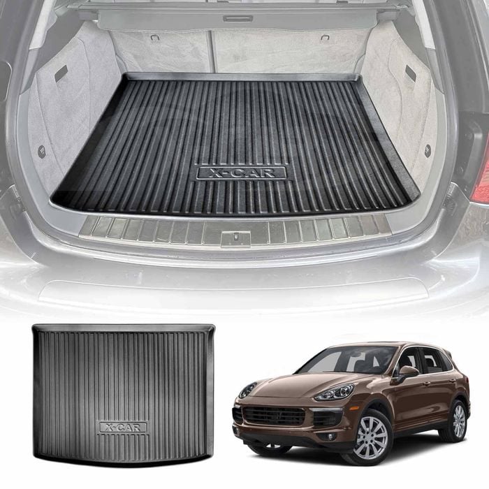 3D All Weather Boot Liner for Porsche Cayenne 2010-2017 SUV Heavy Duty Cargo Trunk Mat Tray