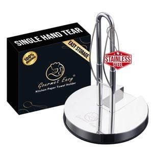 Gourmet Easy Paper Towel Holder Stainless Steel One-hand Tear Adjustable Space Saving