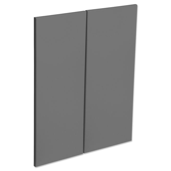 Kaboodle Smoked Grey Modern Corner Wall Cabinet Door - 2 Pack