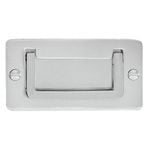 Delf 83 x 43mm Satin Chrome Military Flush Handle