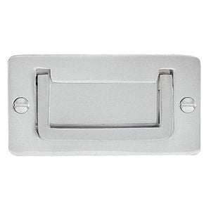 Delf 83 x 43mm Satin Chrome Military Flush Handle
