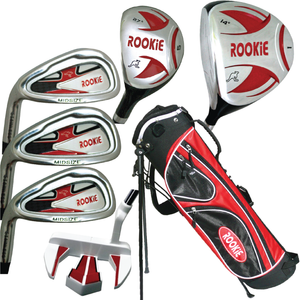 Rookie - Kids Golf Set LH - 7 Pce Red for 10 Yrs or Over