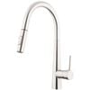 Foreno E-Steel Gooseneck Pulldown Sink Mixer Chrome - Chrome