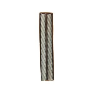 2pc Urban 25.5cm Swirl Pillar Vanilla Scented Candle - Smoke