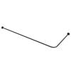 Emro 1650 x 750 x 19mm Matte Black Stainless Steel Shower Rail