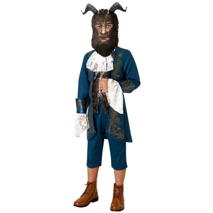 Beast Live Action Deluxe Halloween Costume for Kids Official Disney Beauty and the Beast Blue Colour, Medium