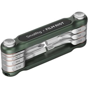 SmallRig x FILM RIOT 7-in-1 Folding Wrench Set with Multi Angle - Green