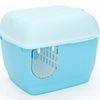 Yes4pets Xl Portable Hooded Cat Toilet Litter Box Tray House With Handle And Scoop Blue