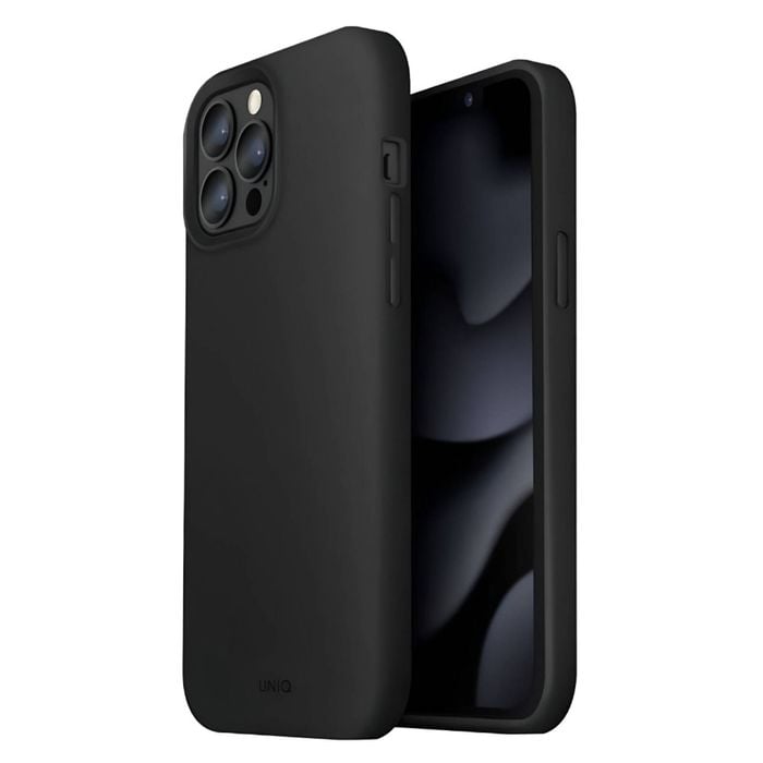 Uniq Lino Hue Liquid Case (suits Iphone 12/12 Pro) - Black