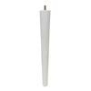 Adoored 53 - 30 x 400mm White Round Tapered Pine Furniture Leg