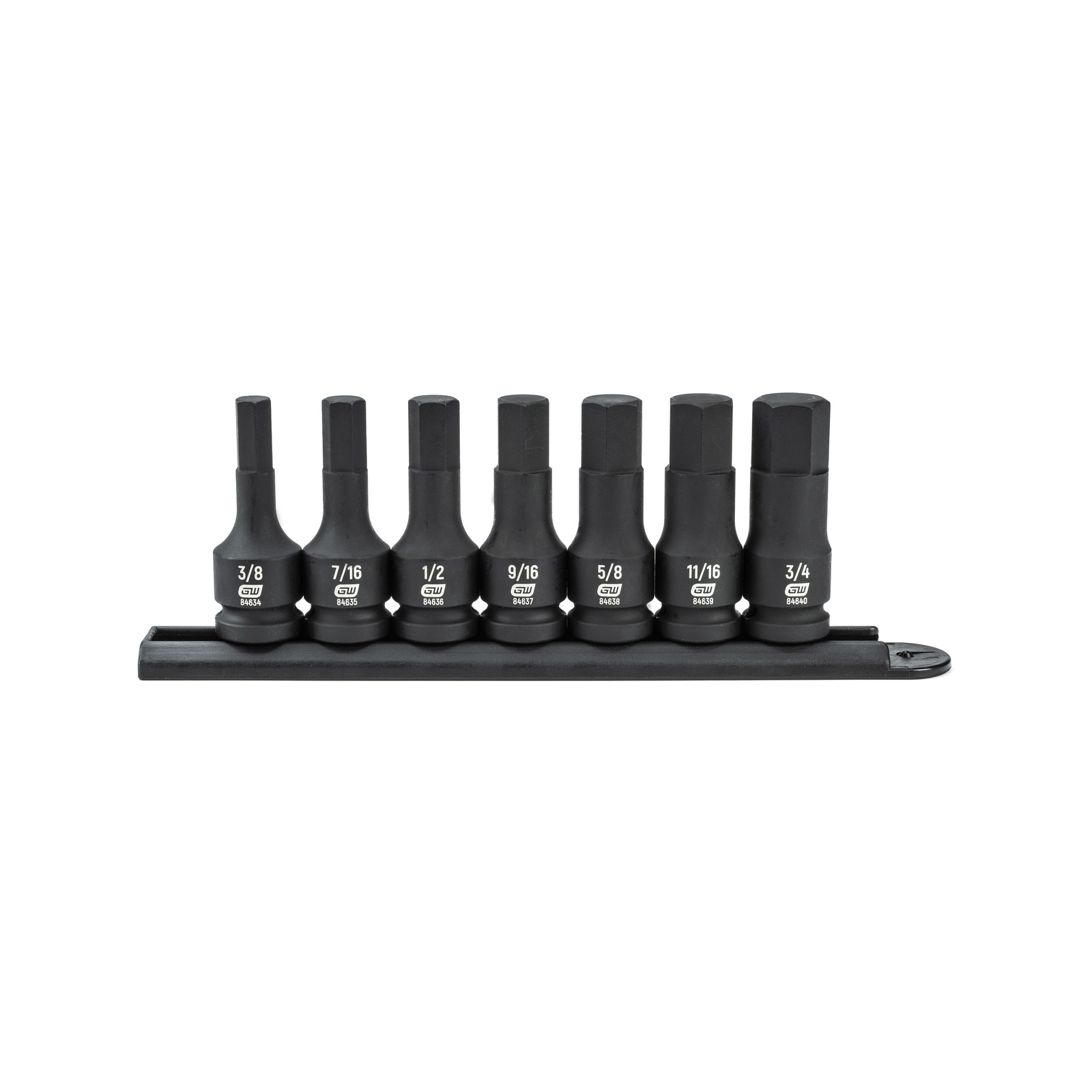 GEARWRENCH 7 Pc. 1/2" Drive Hex Bit Impact SAE Socket Set