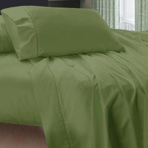 400TC Egyptian Cotton Sheet Set Aloe Green King