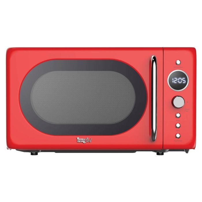 Total Chef 20L Retro Microwave Oven 700W Red