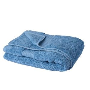 Celene Luxury Face Towel Washed 31.5x34cm Blue Myhouse