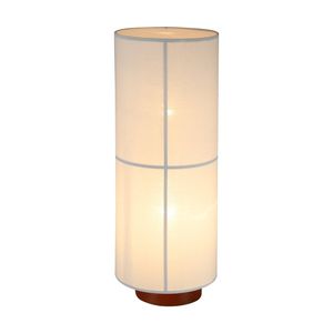 Lexi Lighting Ailsa Linen Floor Lamp White Metal Base 830mm Two Globe Design
