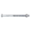 Zenith M8 x 100mm Hot Dipped Galvanised Hex Head Bolt And Nut - Each