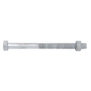 Zenith M8 x 100mm Hot Dipped Galvanised Hex Head Bolt And Nut - Each