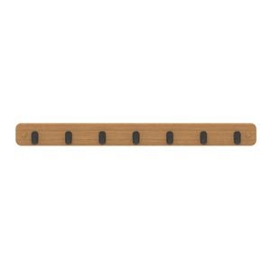 MODE 7 Black Hooks On Bamboo Board Key Rack