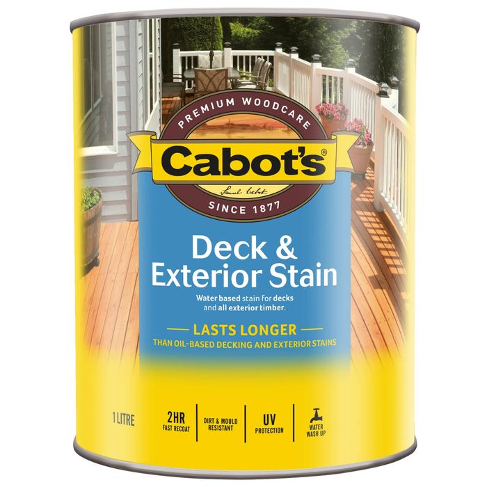 Cabot's 1L New Rustic Oak Water Based Deck and Exterior Stain