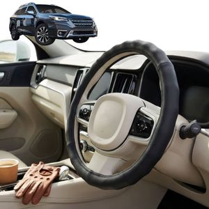 Australian Goose Steering Wheel Cover for Subaru Outback 2015 - 2021 (5GEN, 6GEN) Circle Black