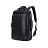 Bopai Luxury Style Leather & Microfiber with USB Charging Backpack Black 15.6"