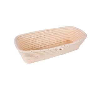 Rectangle Rattan Proving Basket 30x15x8cm Bakemaster
