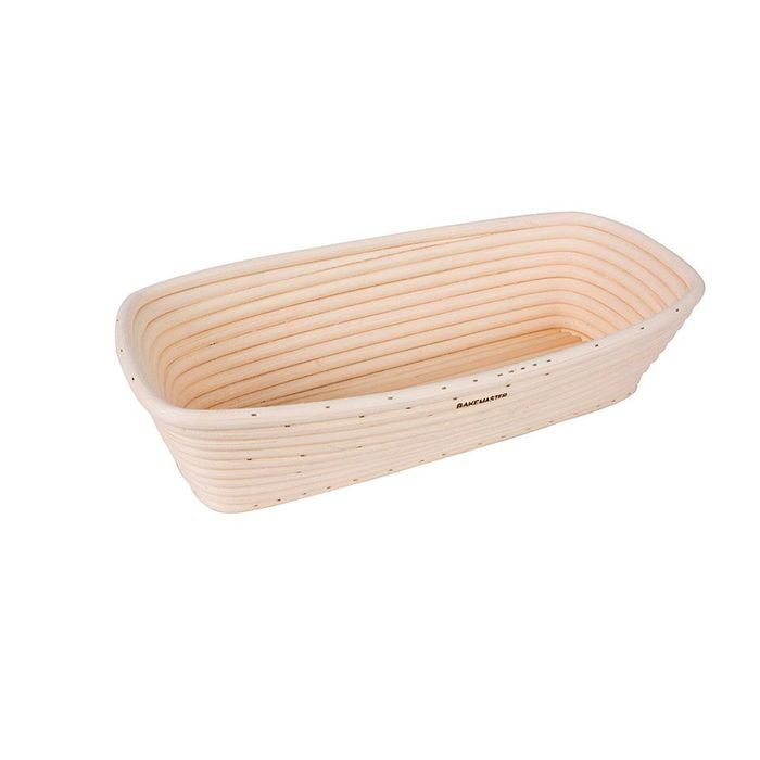 Rectangle Rattan Proving Basket 30x15x8cm Bakemaster