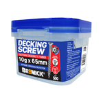 Bremick Decking Screw 10g x 65mm SPIRAL RIB T25 SS304 -500 Pack