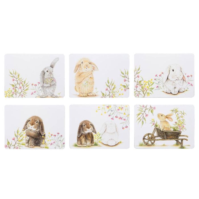 Ashdene Bunny Tales Set Of 6 Placemats