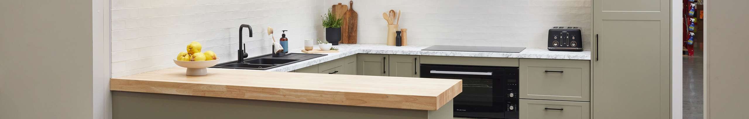 Modern kitchen with modern appliances