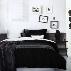 Ardor Evie Black Quilt Cover Set Queen