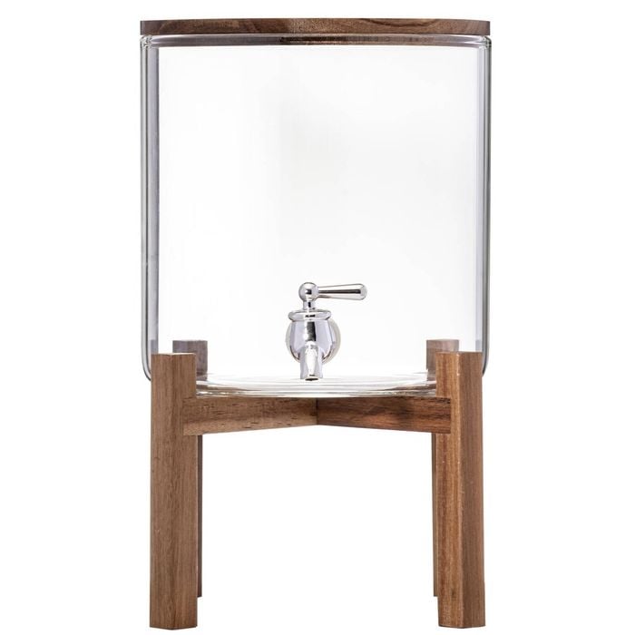 Ladelle Gather 8L Glass Drink Jug/Dispenser w/Timber Lid 43.5x24x24cm