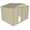 Build-a-Shed 3.0 x 3.0 x 2.3m Gable No Side Doors Shed - Cream