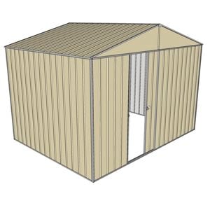 Build-a-Shed 3.0 x 3.0 x 2.3m Gable No Side Doors Shed - Cream