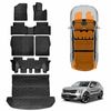 3d Floor Mats Boot Liner Set For Kia Sorento 2020-onwards All Weather Heavy Duty Cargo Kick Back Seat Protector Cover