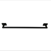 Barelli Rigoni 600mm Matte Black Single Towel Rail - 600mm