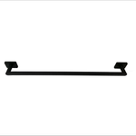 Barelli Rigoni 600mm Matte Black Single Towel Rail - 600mm