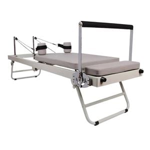 NNEOBA Non-Slip Pilates Reformer with Box [Grey]