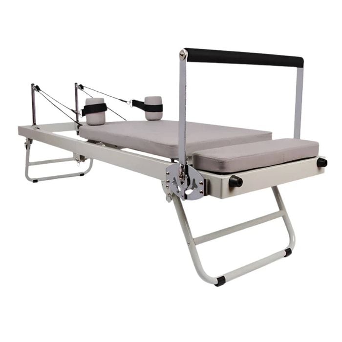 NNEOBA Non-Slip Pilates Reformer with Box [Grey]