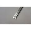 QEP Round Edge Trim  8mm x 2.5m Bright Silver