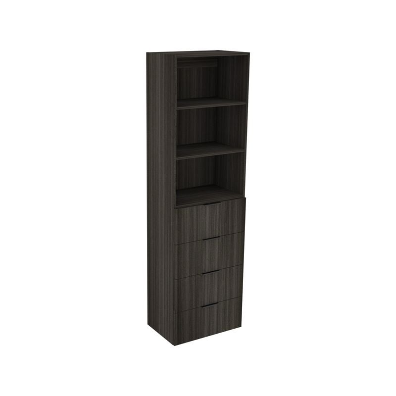 Lugna 2048 x 600 x 380mm Storm 2 Shelf And 4 Drawer Robe Insert