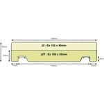 Doorjamb 137x30mm Fj Ut J2
