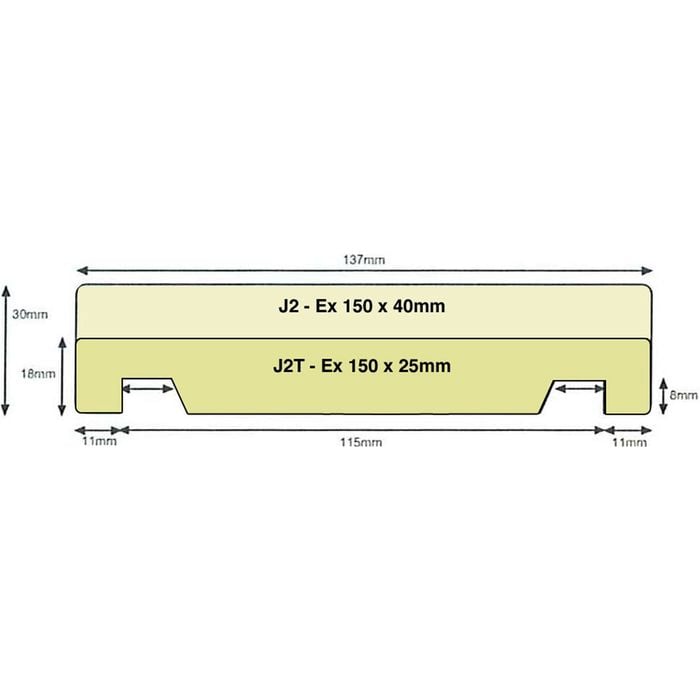 Doorjamb 137x30mm Fj Ut J2